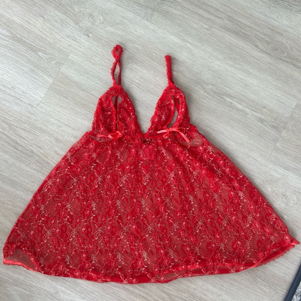 Victoria's Secret Red Lace nightie medium